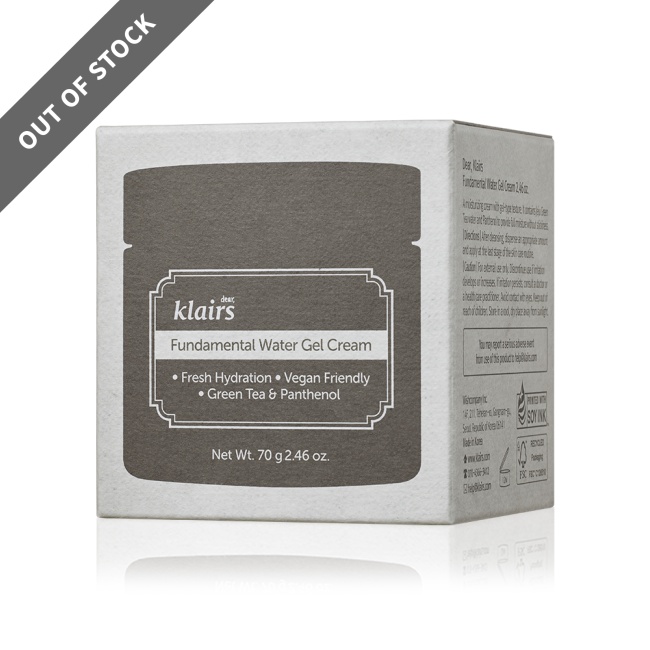 Fundamental Water Gel Cream 70g (GWP) Klairs Random Samples x 2PCS